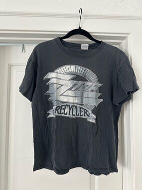 ZZ Top Vintage-style Black 'Recycler' Graphic Tee